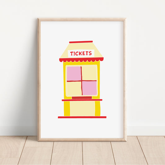 Battenberg Ticket Booth - Circus Tea Party Print