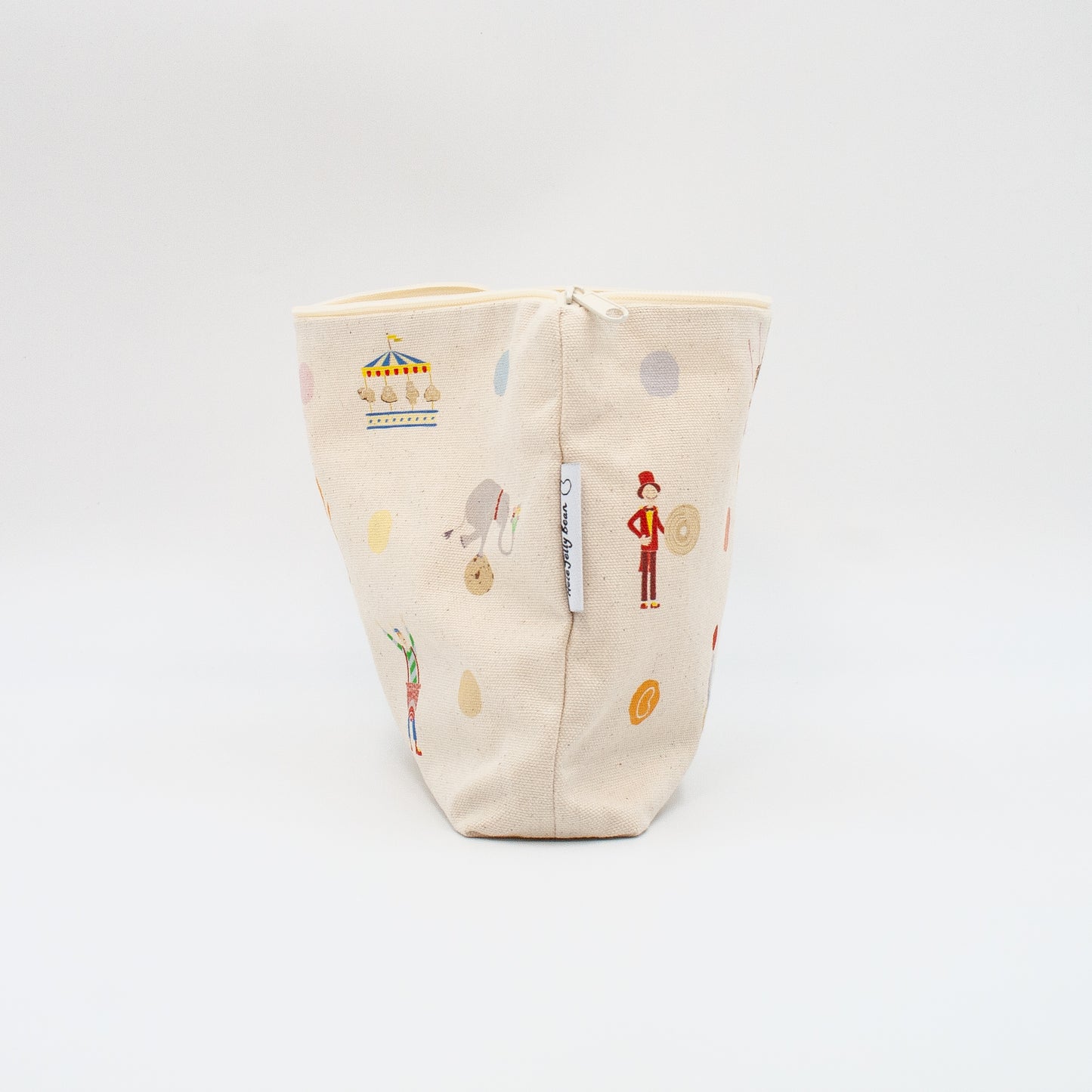 Children's Large Wash Bag Pouch - Circus Tea Party