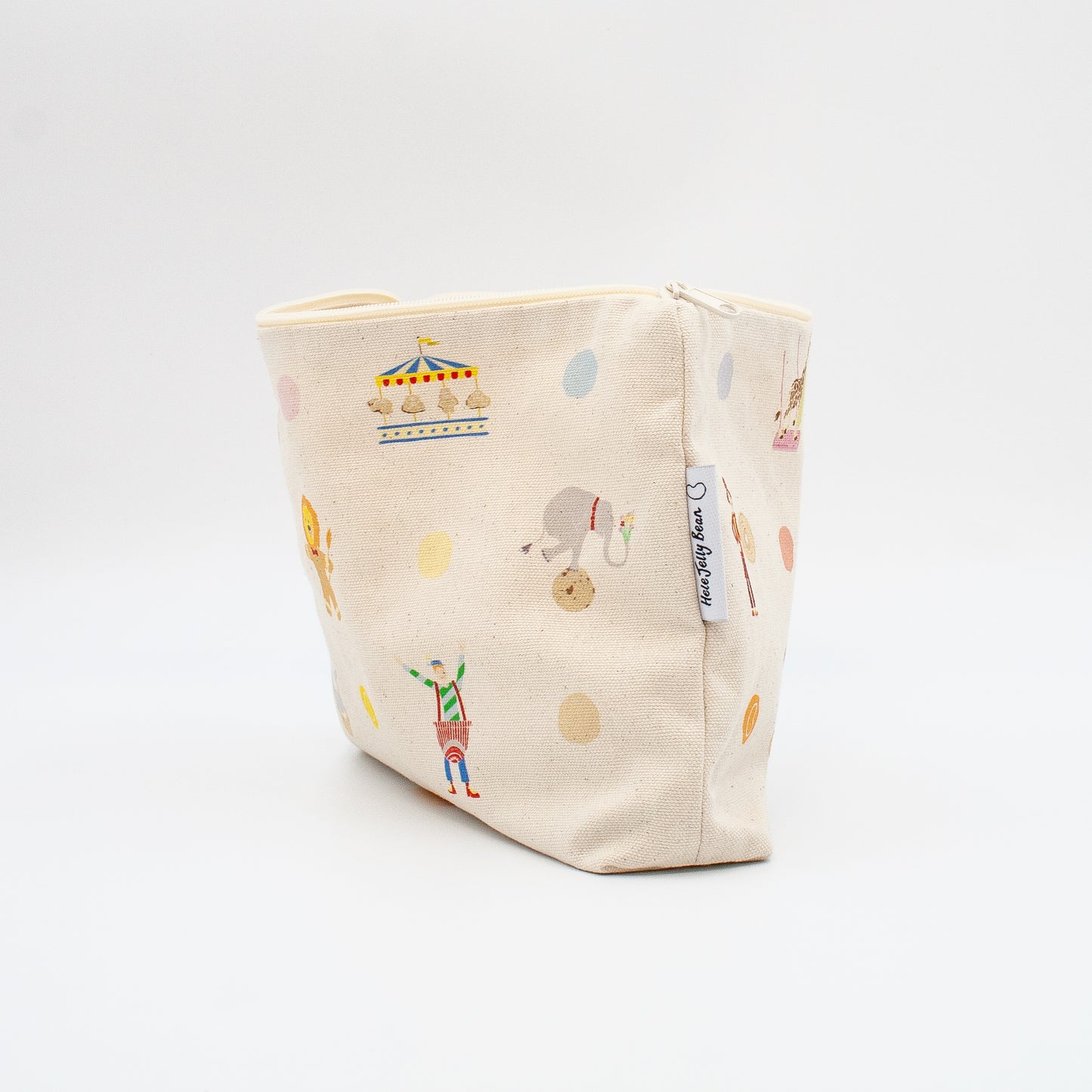 Children's Large Wash Bag Pouch - Circus Tea Party