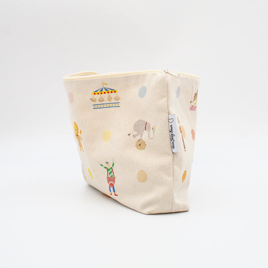 Children's Large Wash Bag Pouch - Circus Tea Party