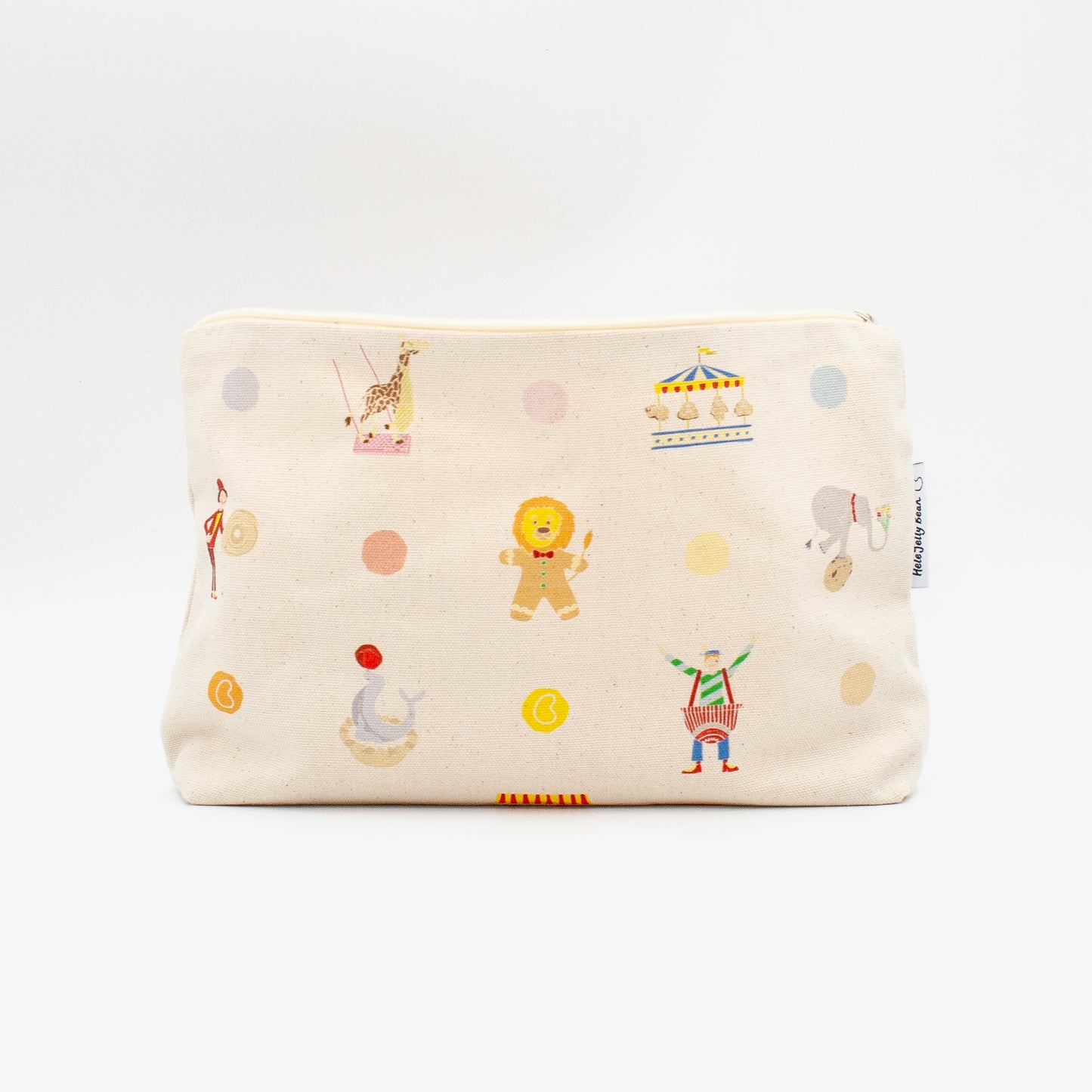 Children's Large Wash Bag Pouch - Circus Tea Party