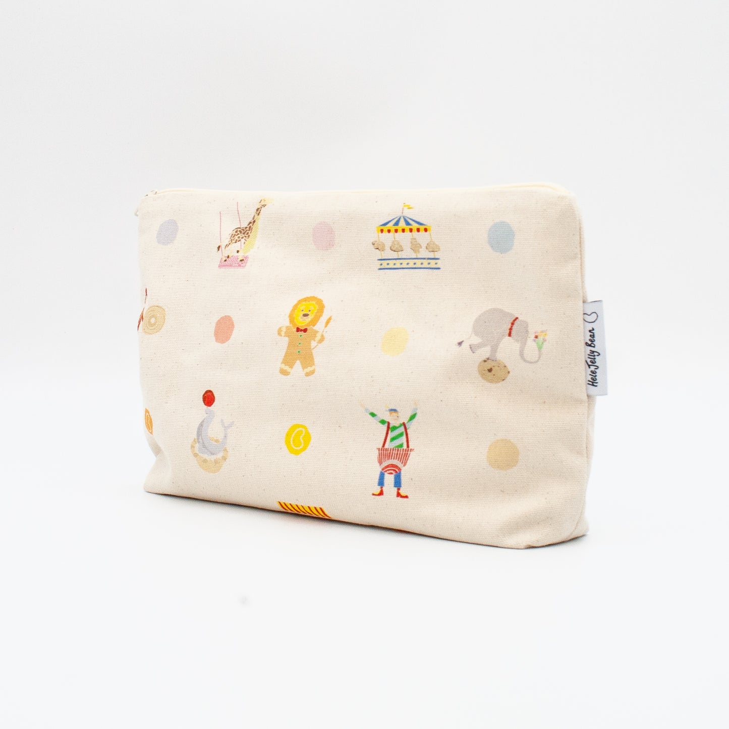 Children's Large Wash Bag Pouch - Circus Tea Party