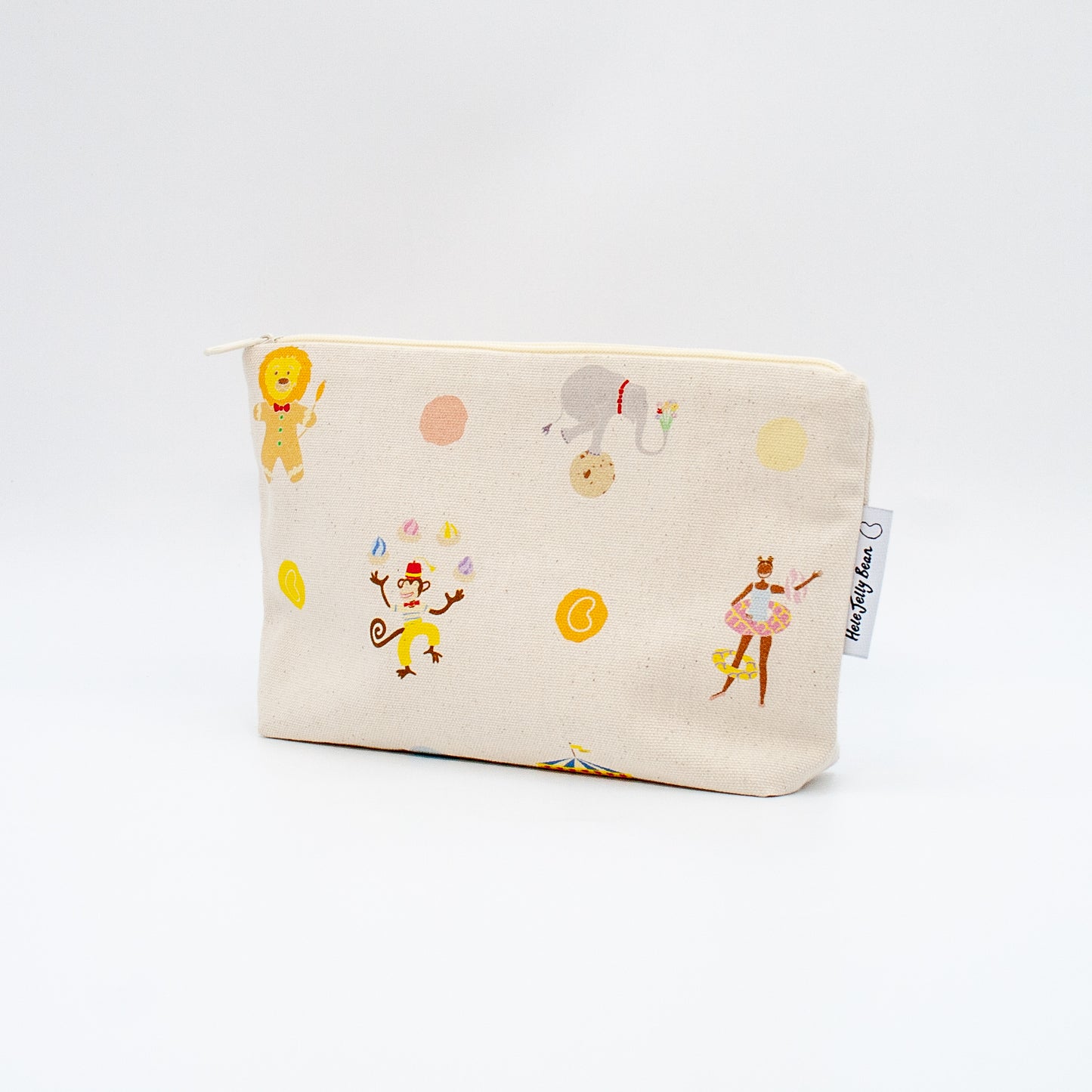 Children's Small Wash Bag Pouch - Circus Tea Party