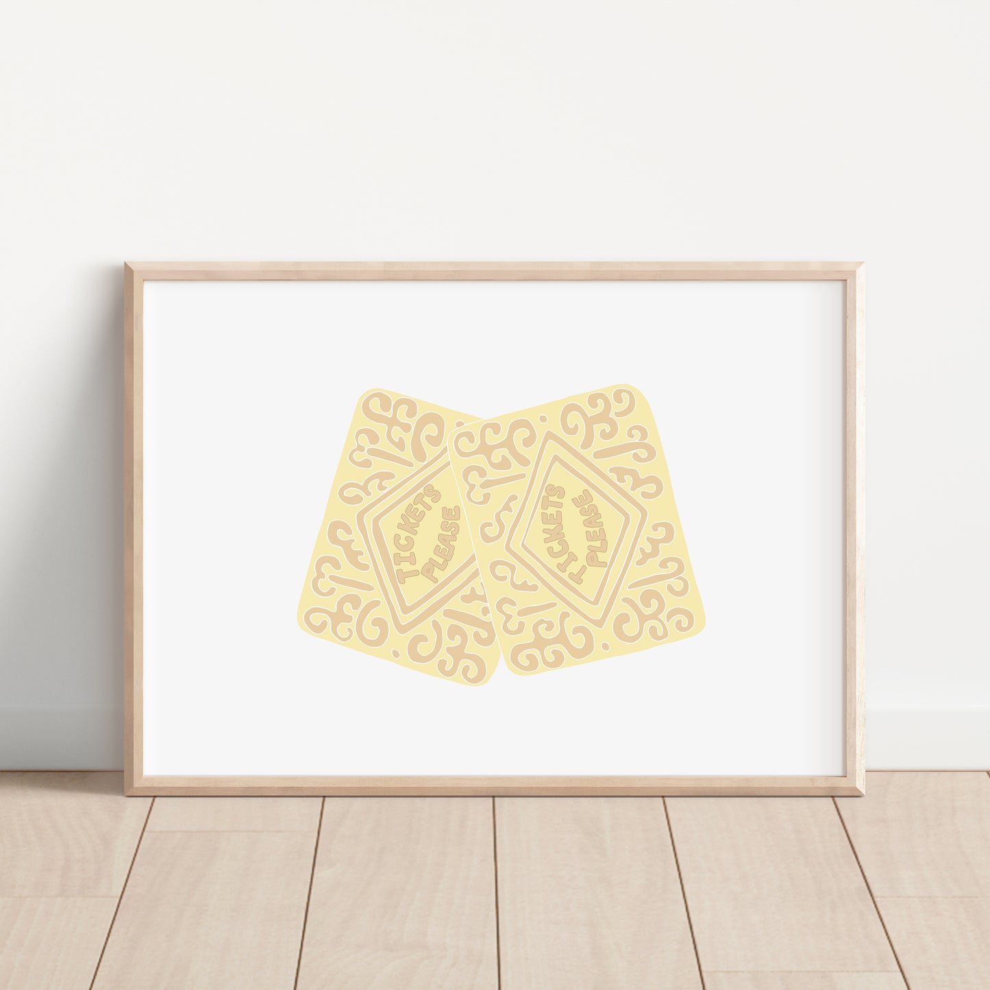 Custard Cream Tickets - Circus Tea Party Print