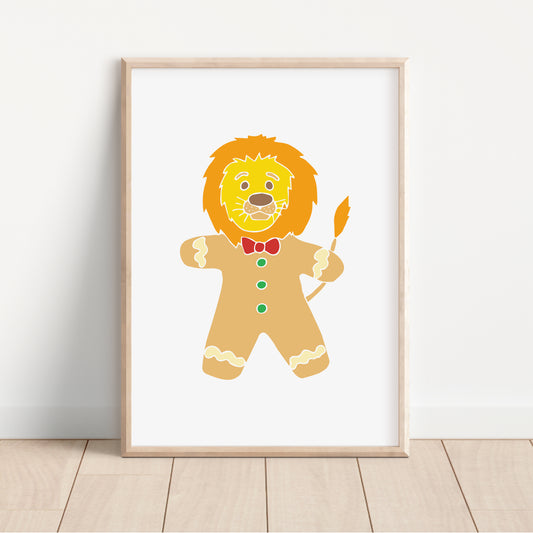 Gingerbread Lion - Circus Tea Party Print