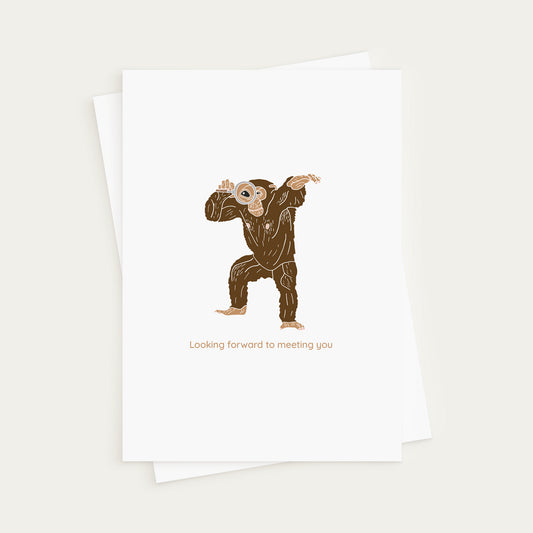 Looking Forward to Meeting You - Safari Greeting Card