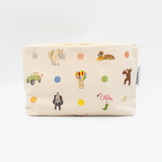 Children's Large Wash Bag Pouch - No Ordinary Safari