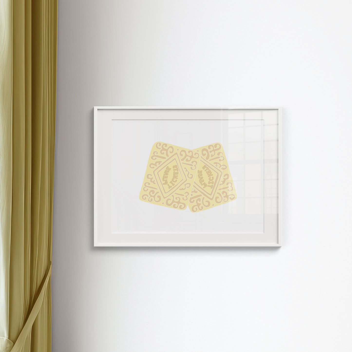 Custard Cream Tickets - Circus Tea Party Print