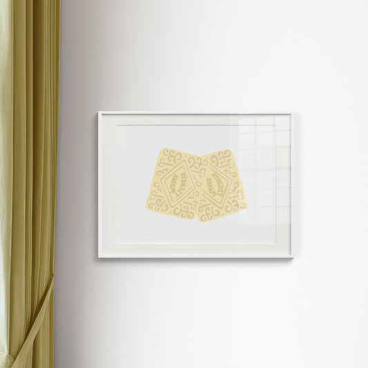 Custard Cream Tickets - Circus Tea Party Print