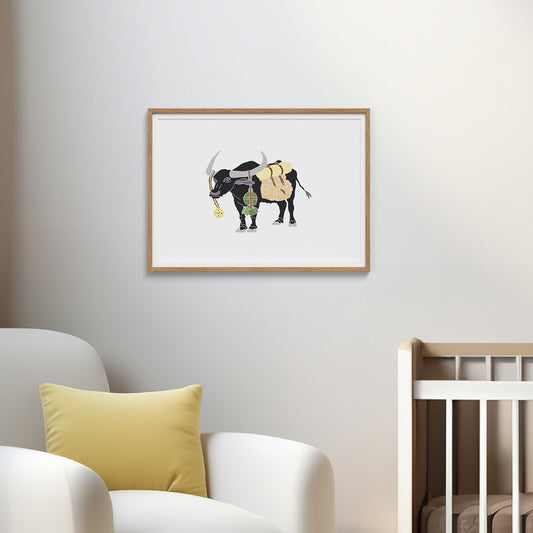 Buffalo with a Compass - No Ordinary Safari Print