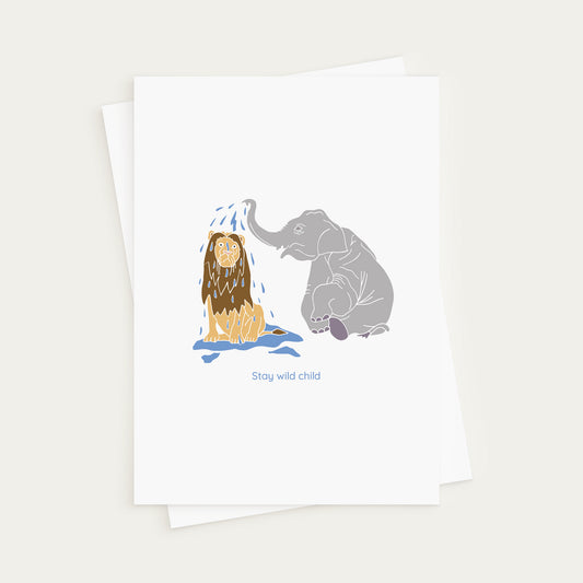 Stay Wild Child - Safari Greeting Card