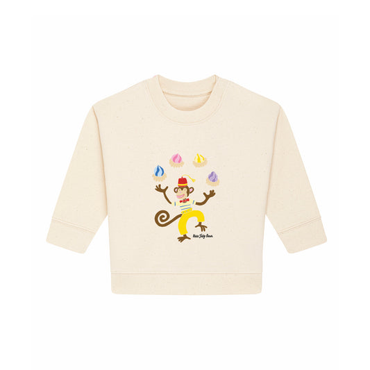 Organic Cotton Kids Sweater Set - Ice Gem Monkey