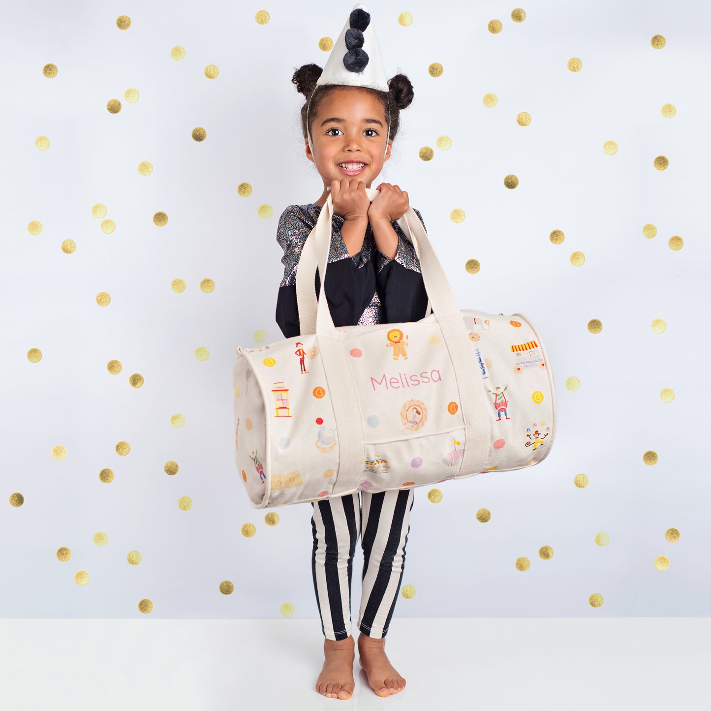 Personalised Children's Weekend Bag - Circus Tea Party