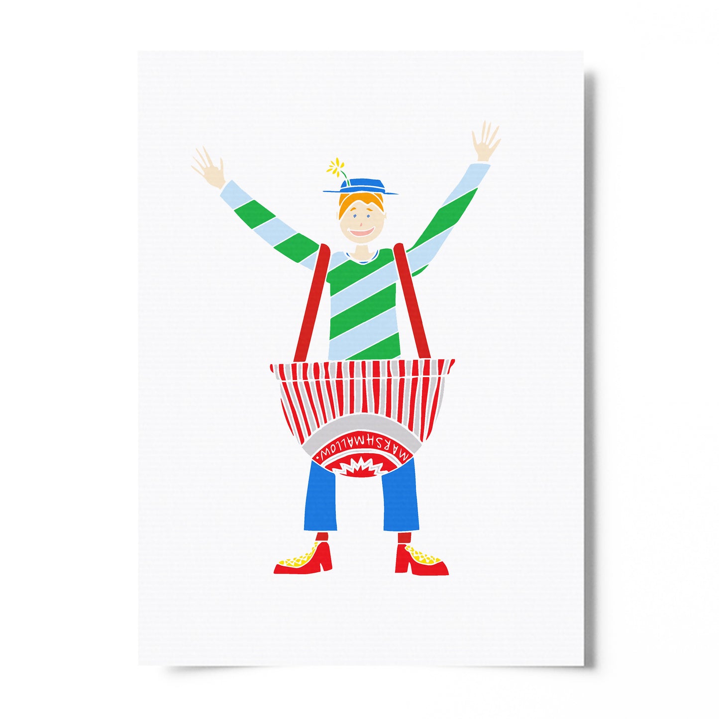 Tea Cake Dungarees - Circus Tea Party Print