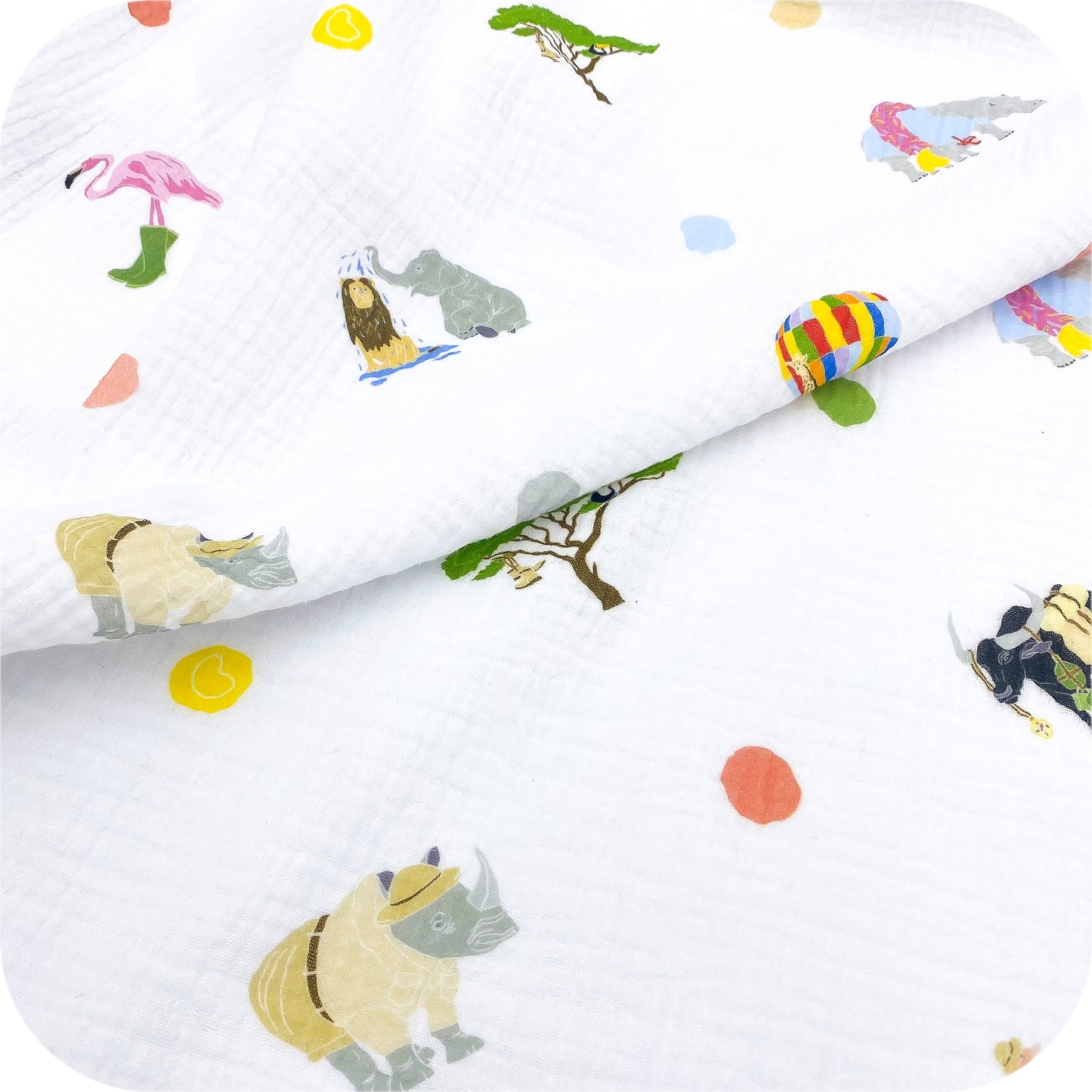 Organic Cotton Muslin Swaddle - No Ordinary Safari