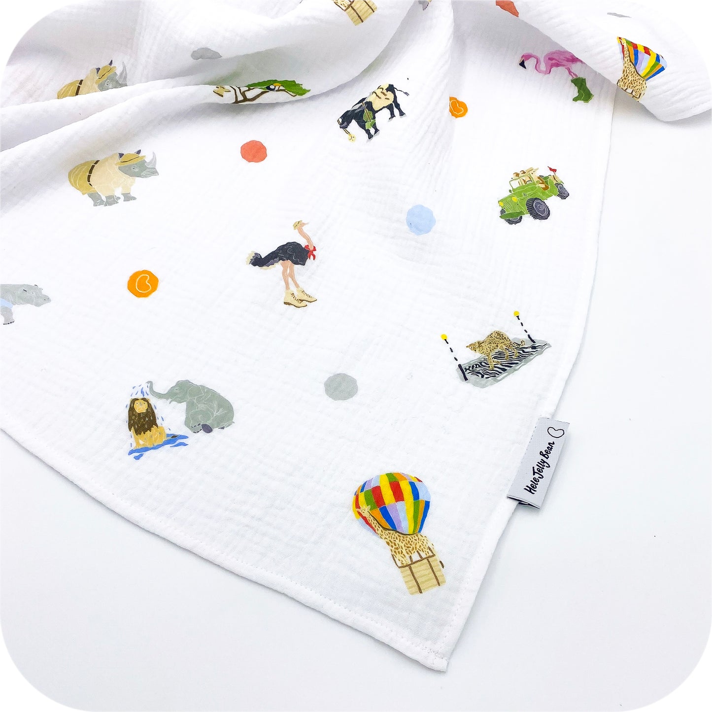 Organic Cotton Muslin Swaddle - No Ordinary Safari
