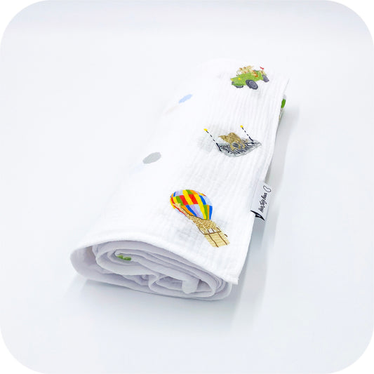 Organic Cotton Muslin Swaddle - No Ordinary Safari