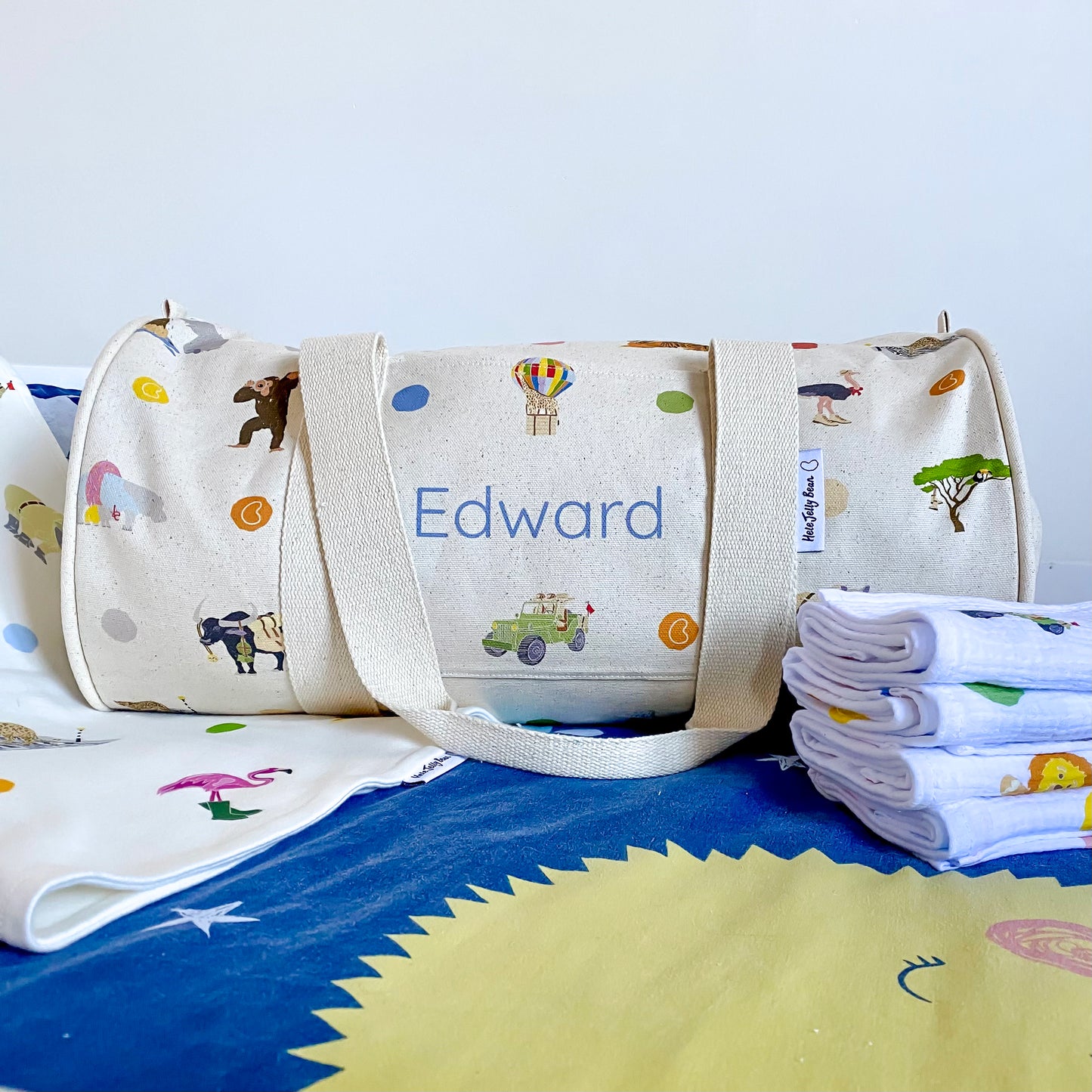 Personalised Children's Weekend Bag - No Ordinary Safari