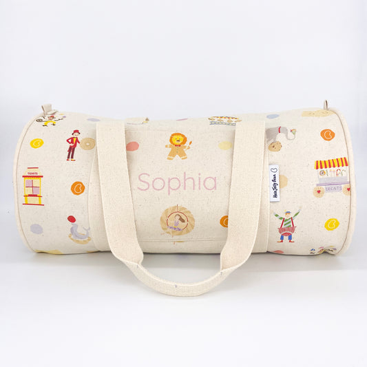 Personalised Children's Weekend Bag - Circus Tea Party
