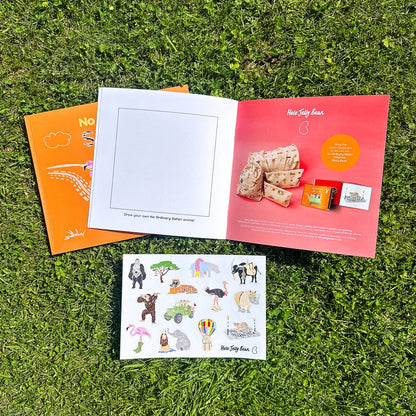 No Ordinary Safari Colouring & Story Book Sticker Set