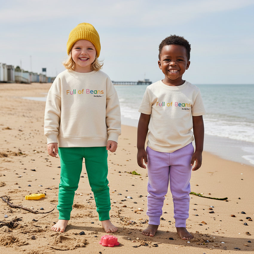 Pre Order - Organic Cotton Kids Sweatshirt - Full of Beans