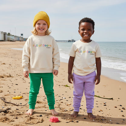 Pre Order - Organic Cotton Kids Sweatshirt - Full of Beans