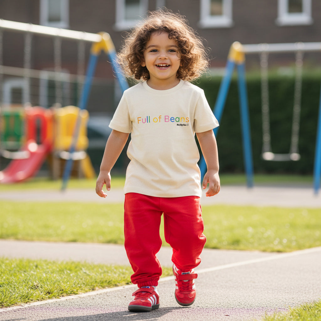 Pre Order - Organic Cotton Kids T-shirt - Full of Beans