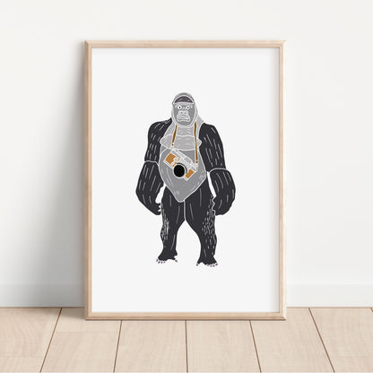 Gorilla with a Camera - No Ordinary Safari Print