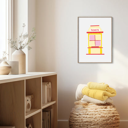 Battenberg Ticket Booth - Circus Tea Party Print