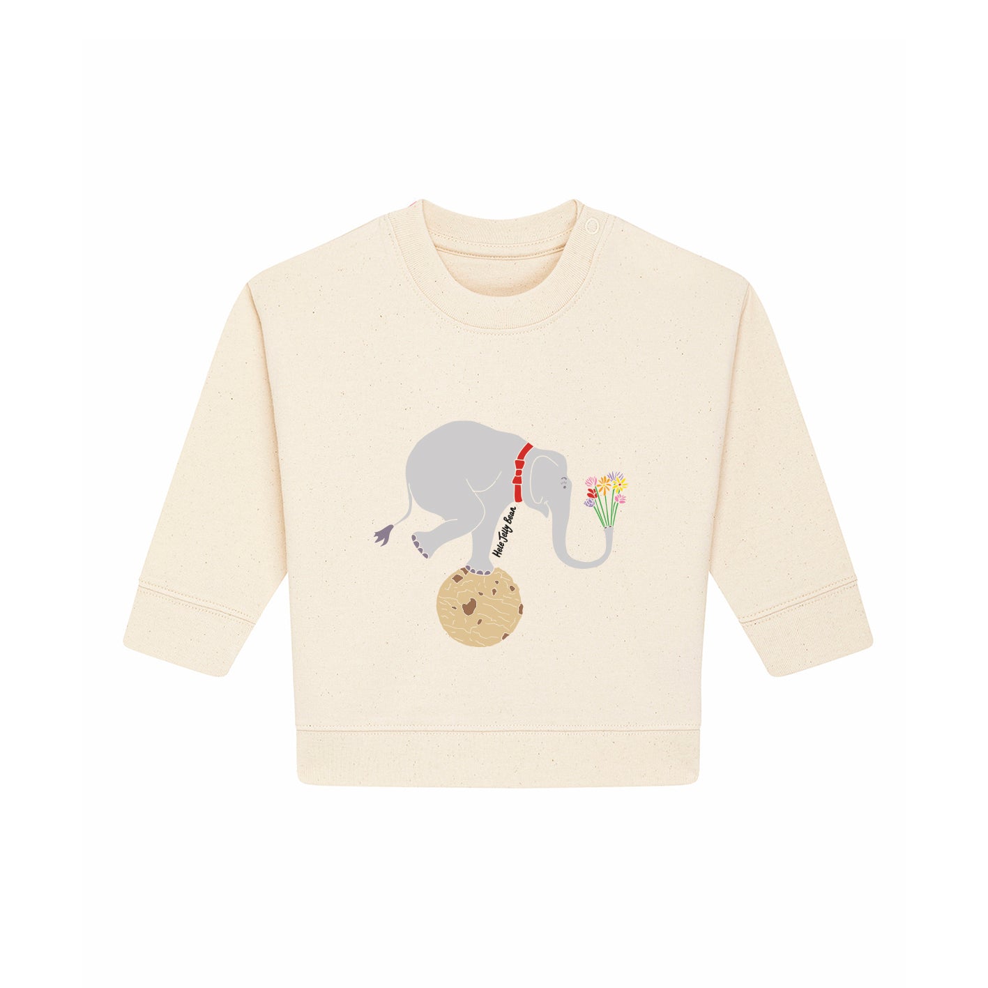 Organic Cotton Kids Sweatshirt - Balancing Elephant