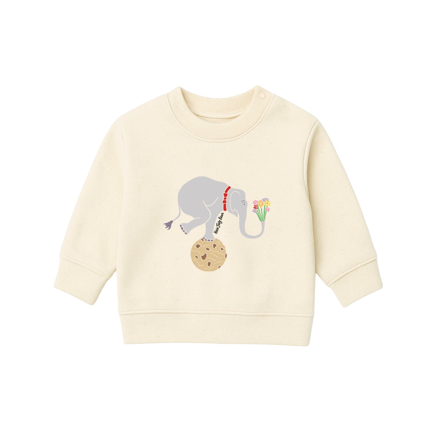 Organic Cotton Kids Sweatshirt - Balancing Elephant