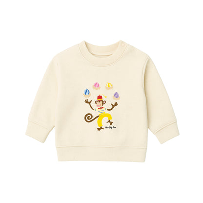 Organic Cotton Kids Sweatshirt - Ice Gem Monkey