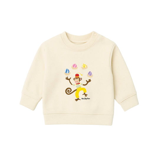 Organic Cotton Kids Sweatshirt - Ice Gem Monkey
