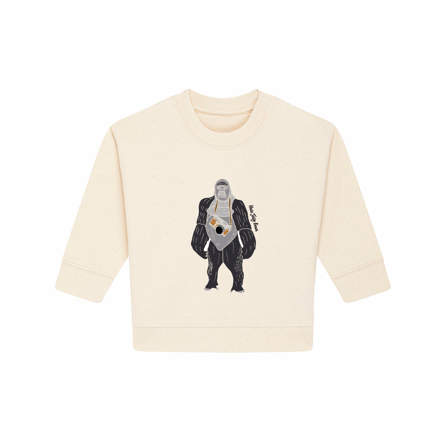 Organic Cotton Kids Sweater Set - Gorilla with a Camera