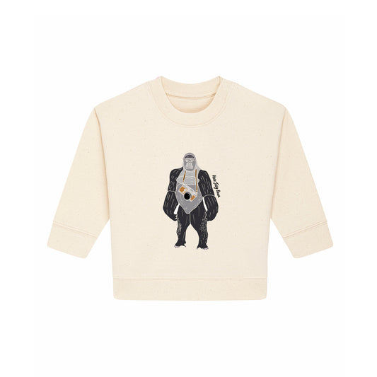 Organic Cotton Kids Sweater Set - Gorilla with a Camera