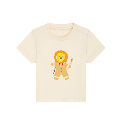 Organic Cotton Kids T-shirt - Gingerbread Lion