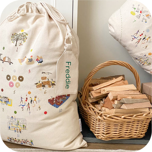 Personalised Christmas Sack - 12 Days of Christmas