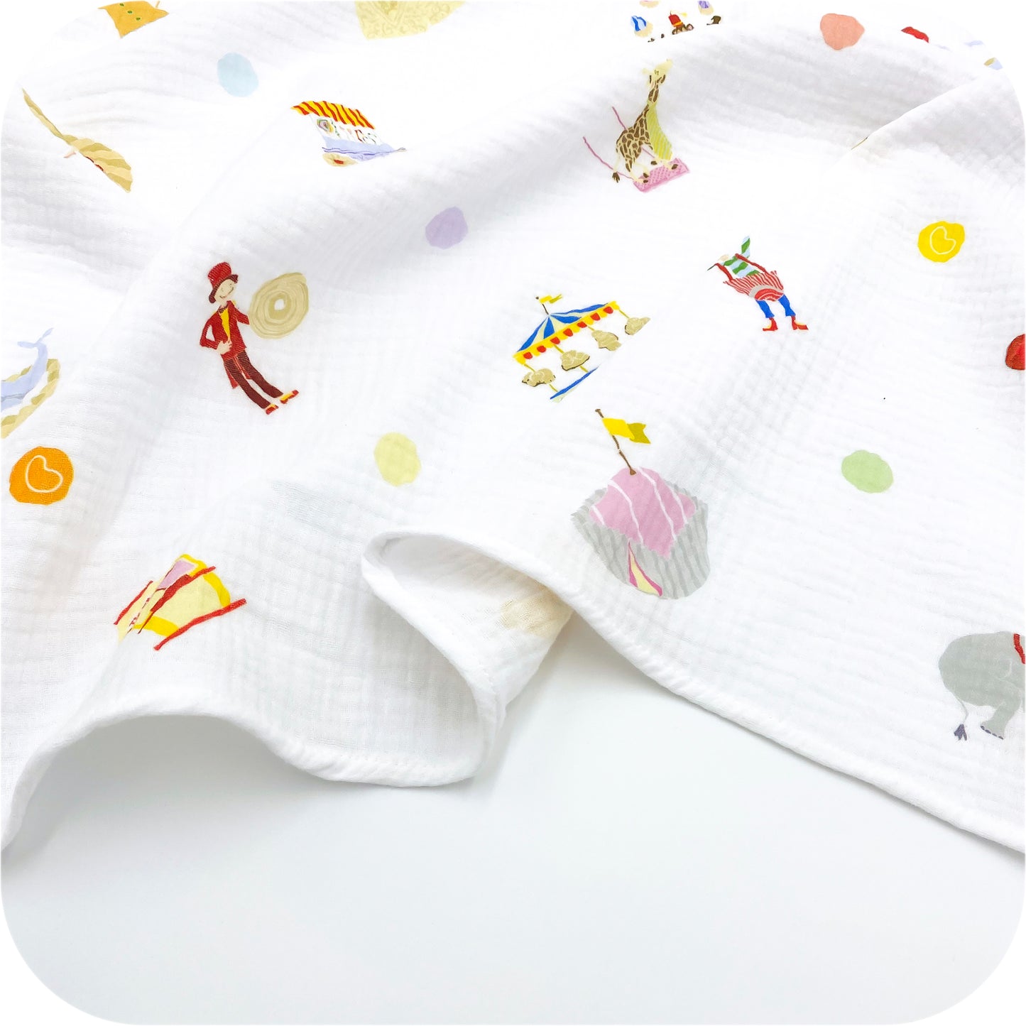 Muslin Swaddle - Circus Tea Party