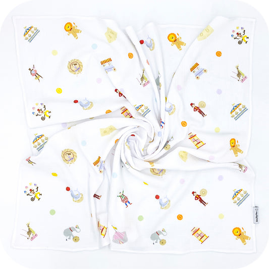 Muslin Swaddle - Circus Tea Party