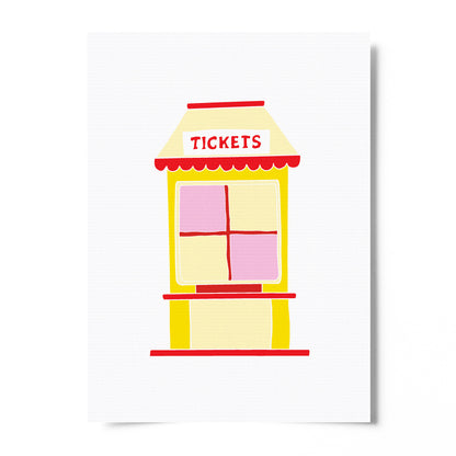 Battenberg Ticket Booth - Circus Tea Party Print