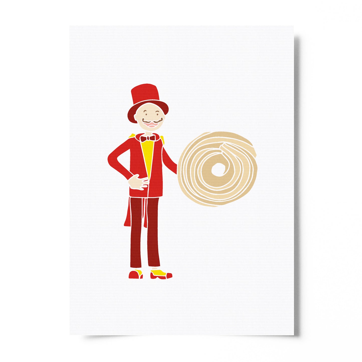 Shortbread Ring Master - Circus Tea Party Print